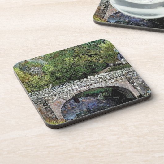 川の古い橋 コースター (左側)