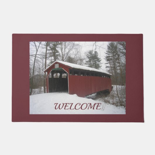 「川の向こうと森の向こうに」 ドアマット (正面)