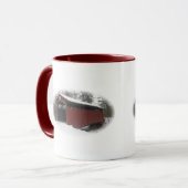 「川の向こうと森の向こうに」 マグカップ (正面左)