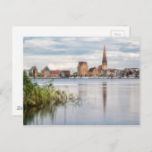 川の向こうを見るワルナウへRostock ポストカード (正面/裏面)