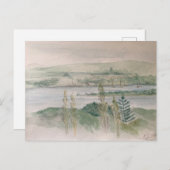 川の向こう側のビュー ポストカード (正面/裏面)