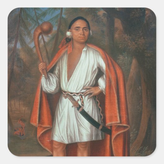 川の国の王Etou Oh Koam, 1710 スクエアシール (正面)