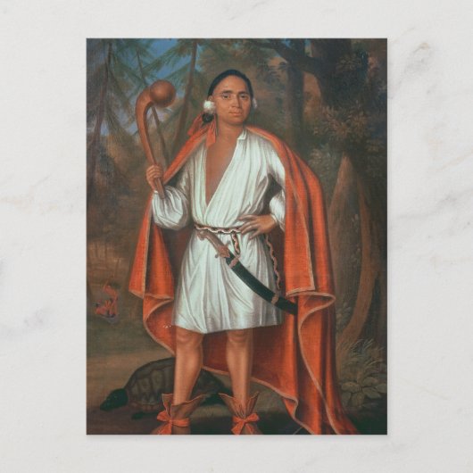 川の国の王Etou Oh Koam, 1710 ポストカード (正面)