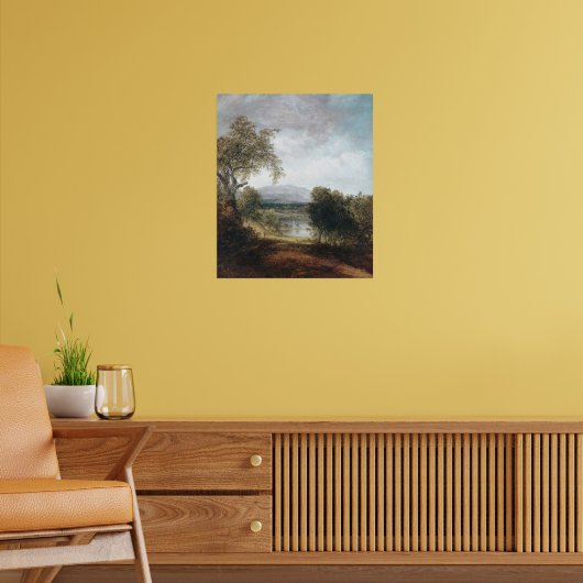 川の垣根(CA. 1843-50)ポスター ポスター (リビング2)