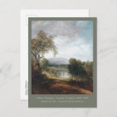 川の垣間見えるドーナツのアートランドスケープ絵画ズ ポストカード (正面/裏面)