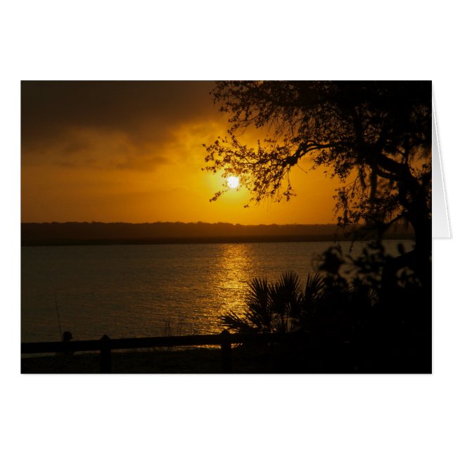 川の夕日 (正面横)