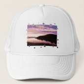 川の夕日 キャップ (正面)