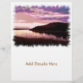 川の夕日 チラシ (正面)