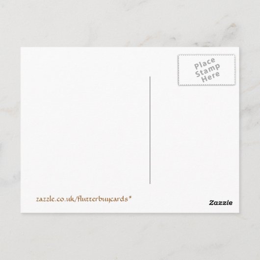 川の夕日 ポストカード (裏面)