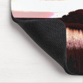 川の夕日 マウスパッド (コーナー)