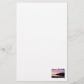 川の夕日 便箋 (正面)