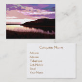川の夕日 名刺 (正面/裏面)