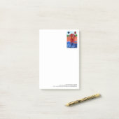 川の大きいポスト・イットによる象 ポストイット (デスク上)