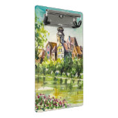 川の小都市の春 ミニクリップボード (アングル)