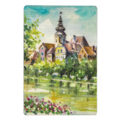 川の小都市の春 ミニクリップボード (裏面)