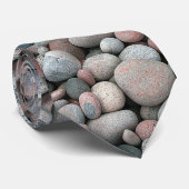 川の岩のパターンタイ ネクタイ (ロール)