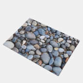 川の岩の背景 ドアマット (アングル)