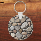 川の岩 キーホルダー (正面)
