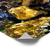 川の岩 ポスター (角)