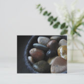 川の岩 ポストカード (スタンド正面)