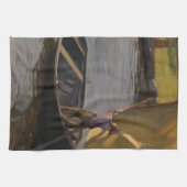 川の帆船の少年（Magnus Enckell著） キッチンタオル (横)