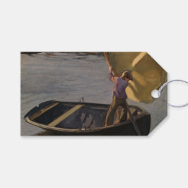 川の帆船の少年（Magnus Enckell著） ギフトタグ