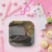 川の帆船の少年（Magnus Enckell著） ペーパープレート (パーティー)