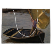 川の帆船の少年（Magnus Enckell著） ラージペーパーバッグ (裏面)