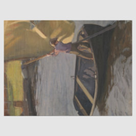 川の帆船の少年（Magnus Enckell著） 薄葉紙