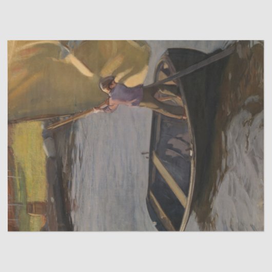 川の帆船の少年(Magnus Enckell著) 薄葉紙 (正面)