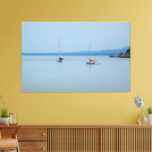 川の帆船 キャンバスプリント (インサイチュ (リビング))