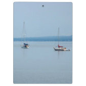 川の帆船 クリップボード (裏面)