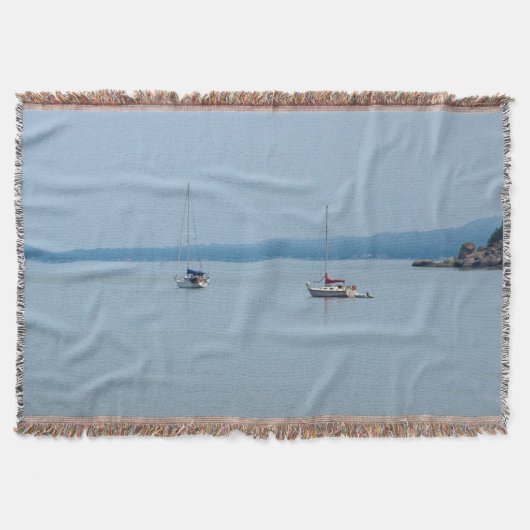 川の帆船 スローブランケット (正面)