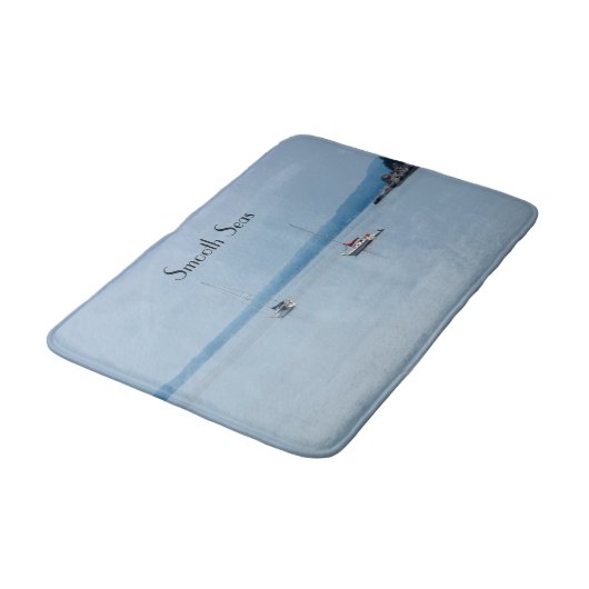 川の帆船 バスマット (アングル)