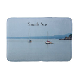 川の帆船 バスマット