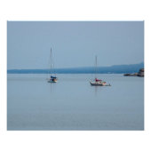 川の帆船 ポスター (正面)