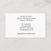 川の帆船 名刺 (裏面)