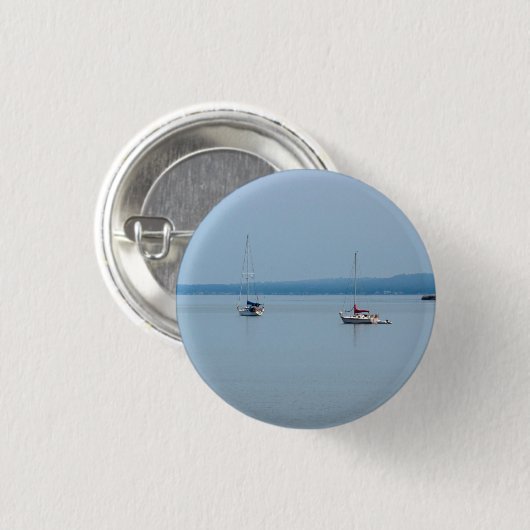 川の帆船 缶バッジ (正面&裏面)