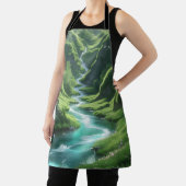 "川の抱擁 – 魅惑のヒルズキッチン エプロン (インサイチュ)