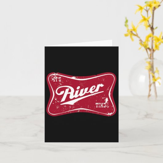 川の時間だ カード (黄色い花)