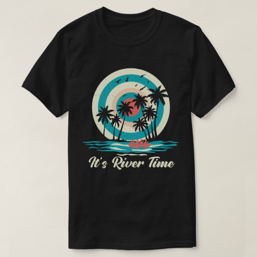 川の時間だ Tシャツ (デザイン正面)
