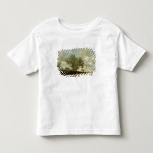 川の景色1645年 トドラーTシャツ