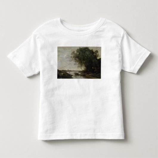 川の景色 トドラーTシャツ (正面)