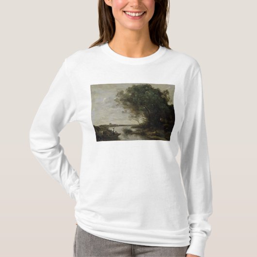 川の景色 Tシャツ (正面)