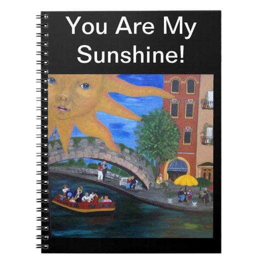 川の歩行のノート ノートブック (正面)