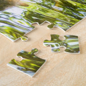 川の水で泳ぐラクーン ジグソーパズル (側面)