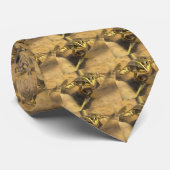 川の水に浸した沼のカエル絵画 ネクタイ (ロール)