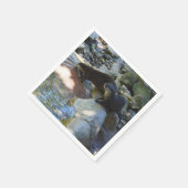 **「川の水に隠れて泳ぐカワウソ スタンダードカクテルナプキン (角)