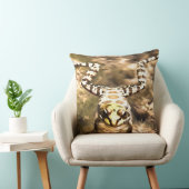 川の水のペンキに浸澄んされた泳ぐカエル クッション (椅子)