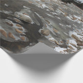 川の氷った足跡 ラッピングペーパー (角)